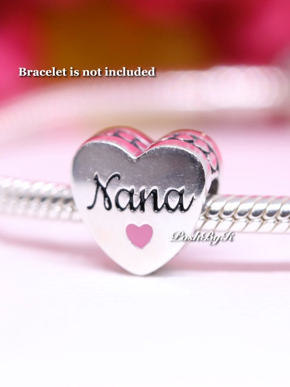Pandora Nana Heart Charm Silver ALE S925 Grandma Gift ENG792015_173
